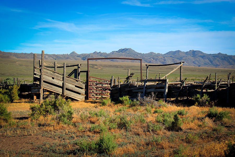 Idaho Nevada Ranch Corrals Photograph by Carla E