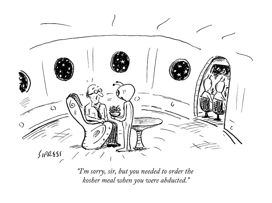 Im Sorry, Sir, But You Needed To Order Drawing by David Sipress