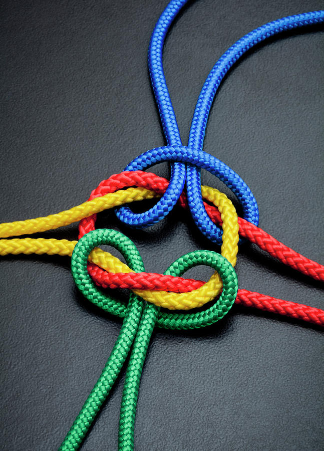 Intertwined Multicolored Ropes by Jorg Greuel