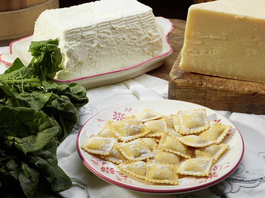 Italian Ravioli Pasta With Ricotta by Buena Vista Images