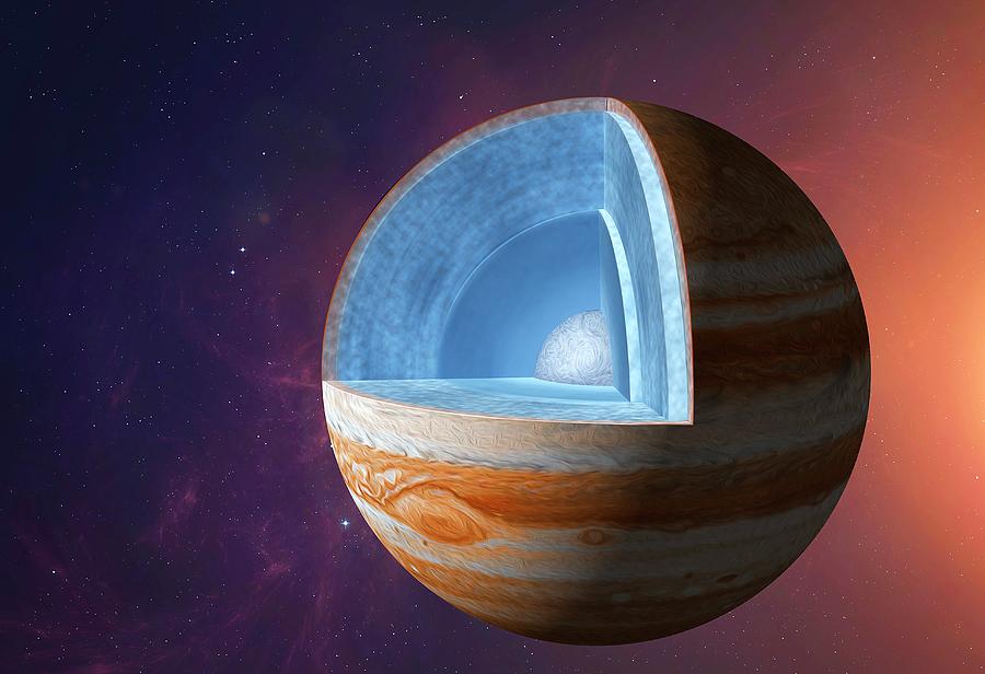 Jupiter's Interior by Henning Dalhoff / Science Photo Library