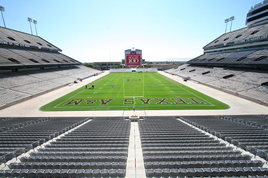Empty Texas A&M Football Stadium Photograph - Kyle Field by Georgia Clare