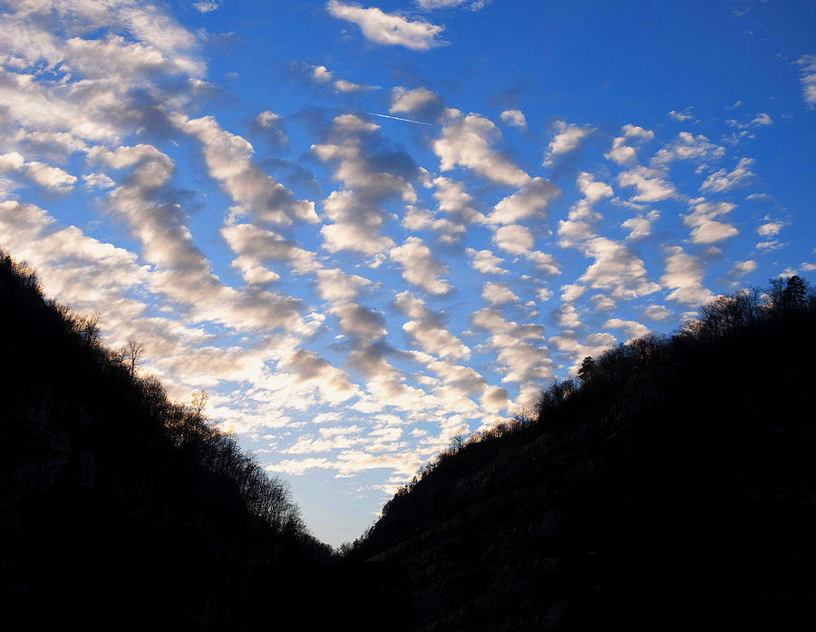 Clouds Over Mountain Valley Photograph - Logan Wv Sunset by Flees Photos