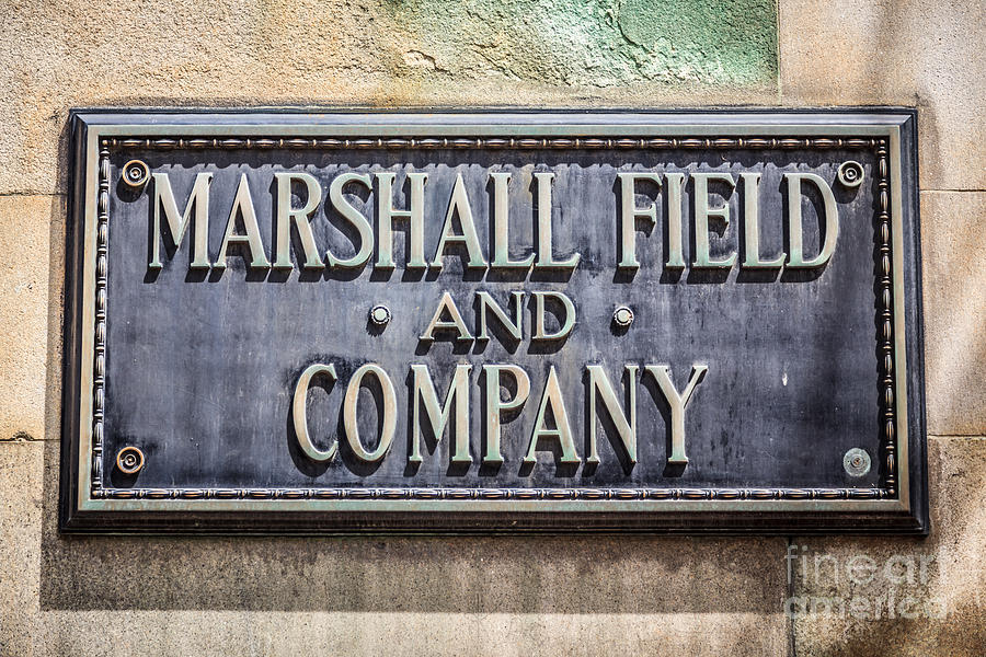 Marshall Field and Company Sign in Chicago Photograph by Paul Velgos