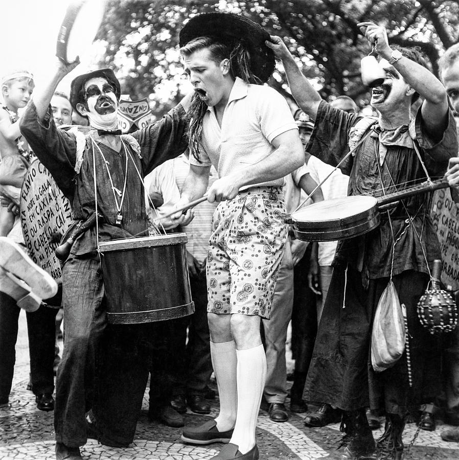 Model Drumming At A Carnival Photograph by Richard Waite