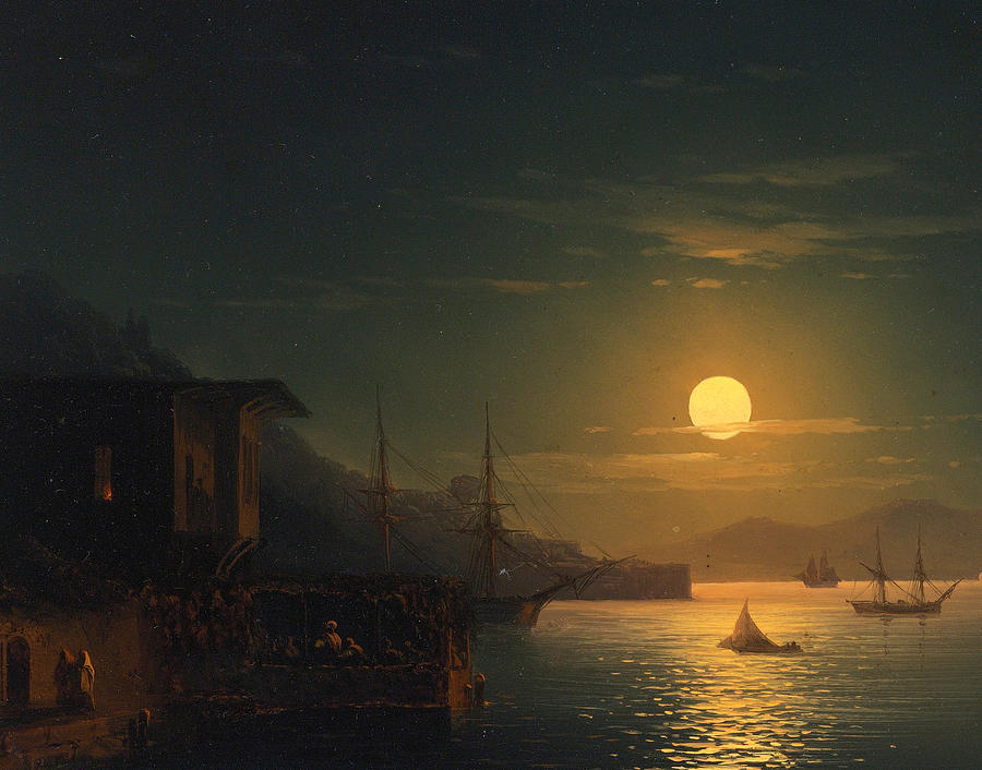 Moonlight on the Bosphorus Painting by Ivan Konstantinovich