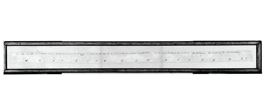 Morse Code First Message by Granger