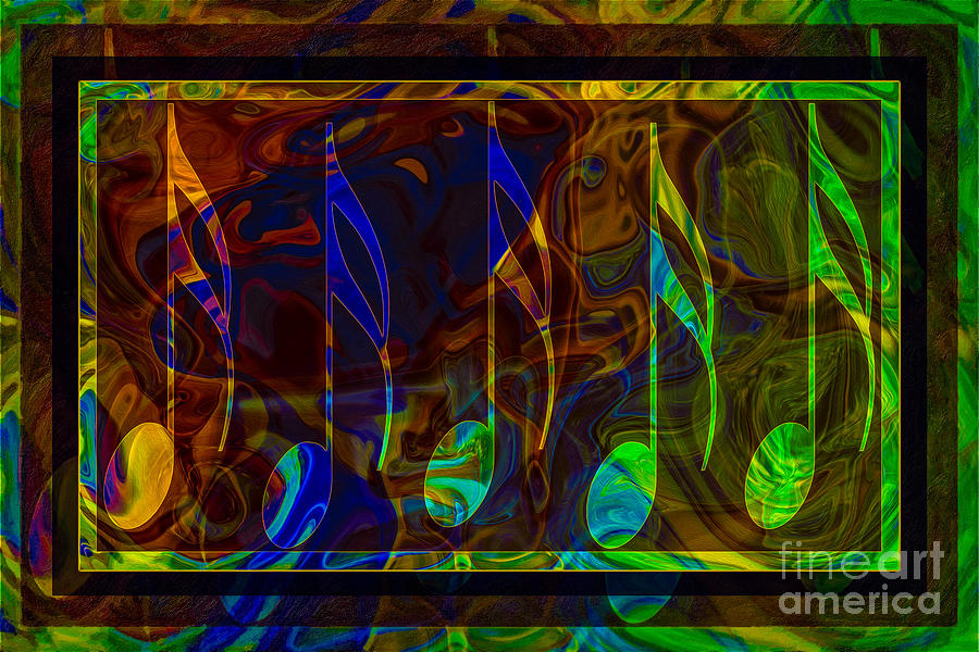 Music is Magical Abstract Healing Art Digital Art by Omaste Witkowski