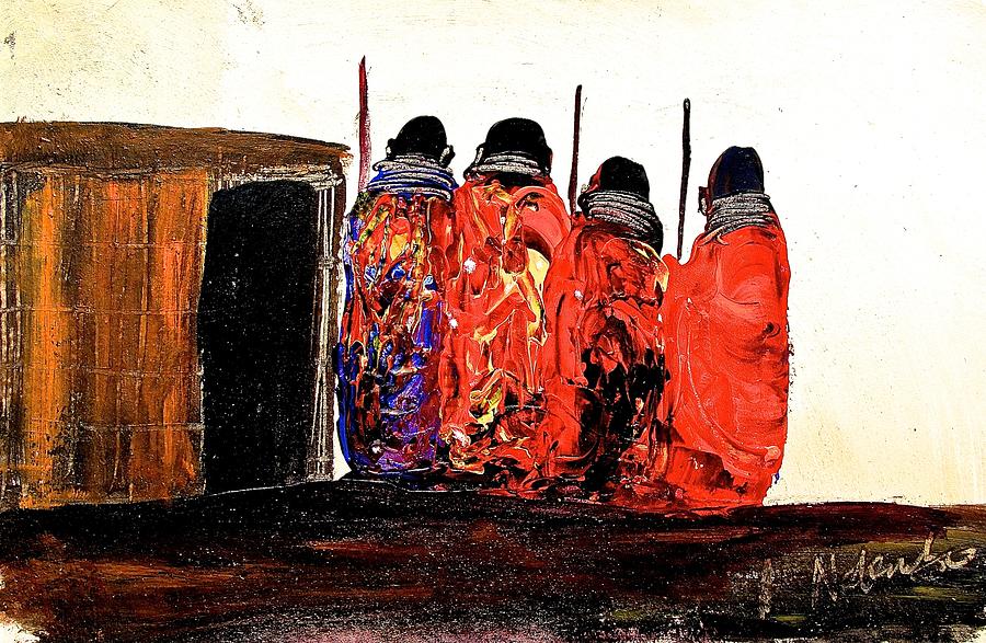 N 93 Painting by John Ndambo