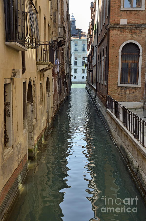 Narrow canal in Venice Photograph by Sami Sarkis Photography