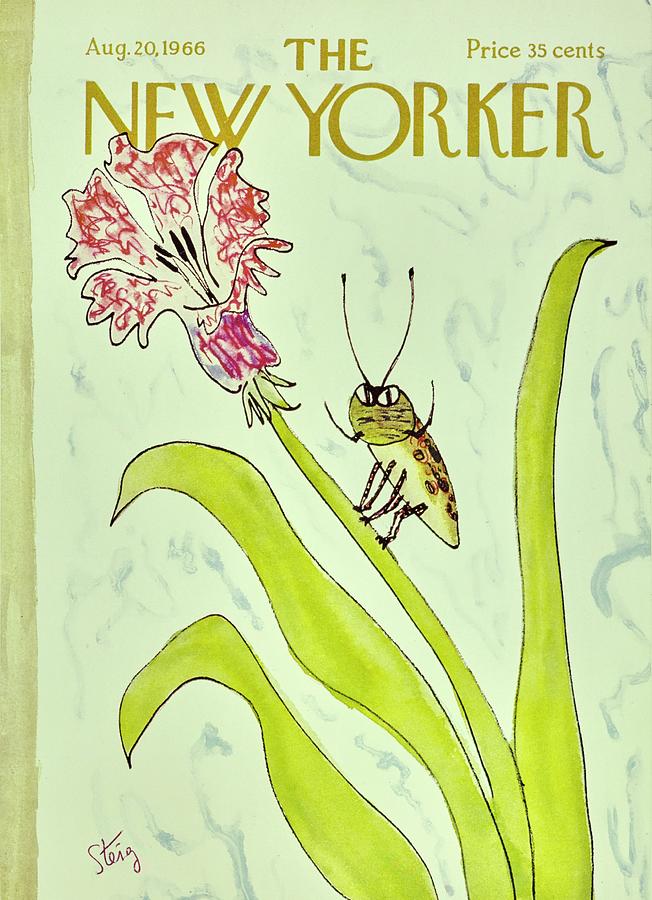 The New Yorker Cover August 1966 Painting - New Yorker August 20th 1966 by William Steig