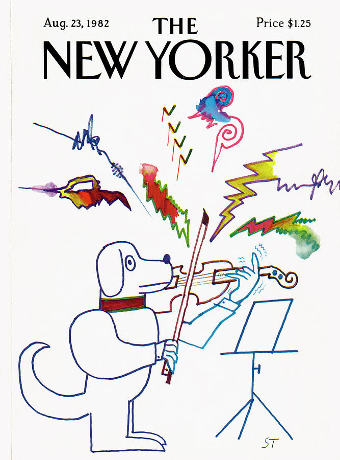 New Yorker August 23rd, 1982 by Saul Steinberg