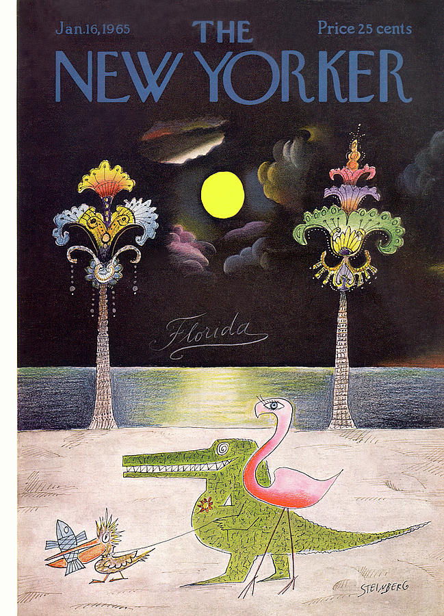 New Yorker January 16th, 1965 by Saul Steinberg