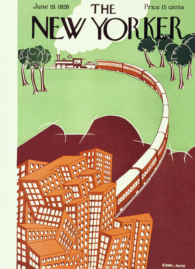 Vintage New Yorker Magazine Cover Painting - New Yorker June 19 1926 by Carl Rose