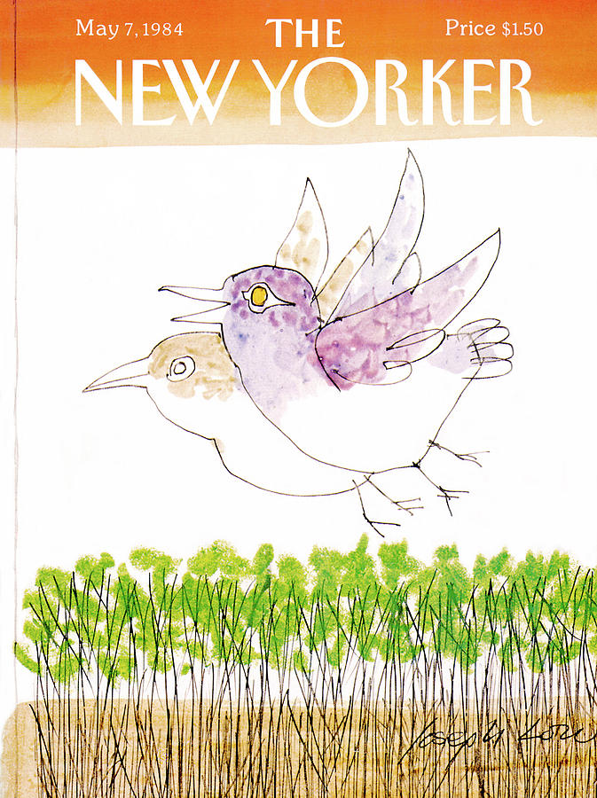 Flying Birds Illustration Painting - New Yorker May 7th, 1984 by Joseph Low