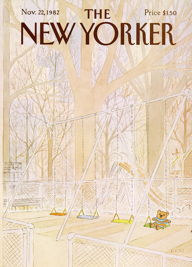 未使用✨️ NEW YORKER Uチップ 約26cn タグ付き New Yorker November 22nd, 1982 by Charles E Martin