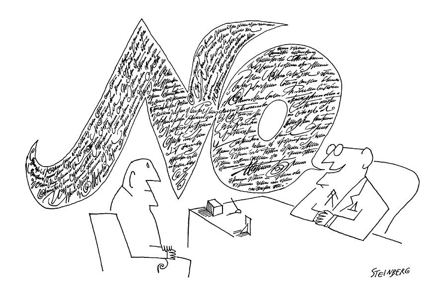 New Yorker November 25th, 1961 by Saul Steinberg
