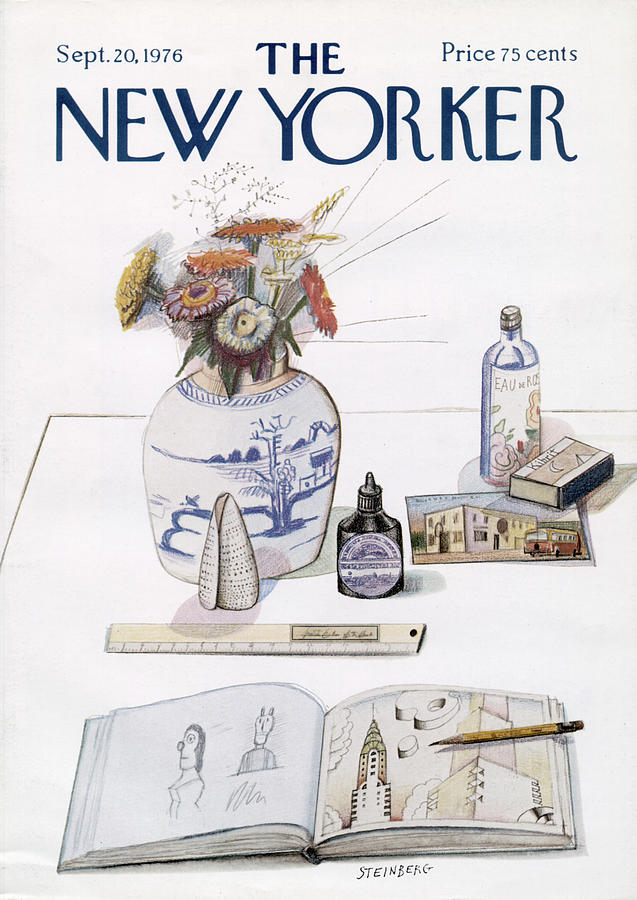New Yorker September 20th, 1976 by Saul Steinberg