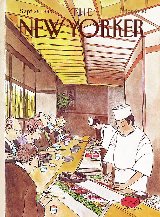 New Yorker September 26th, 1983 Painting by Charles Saxon - Metal