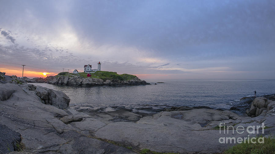 Nubble Lighthouse Photograph by Steven Ralser