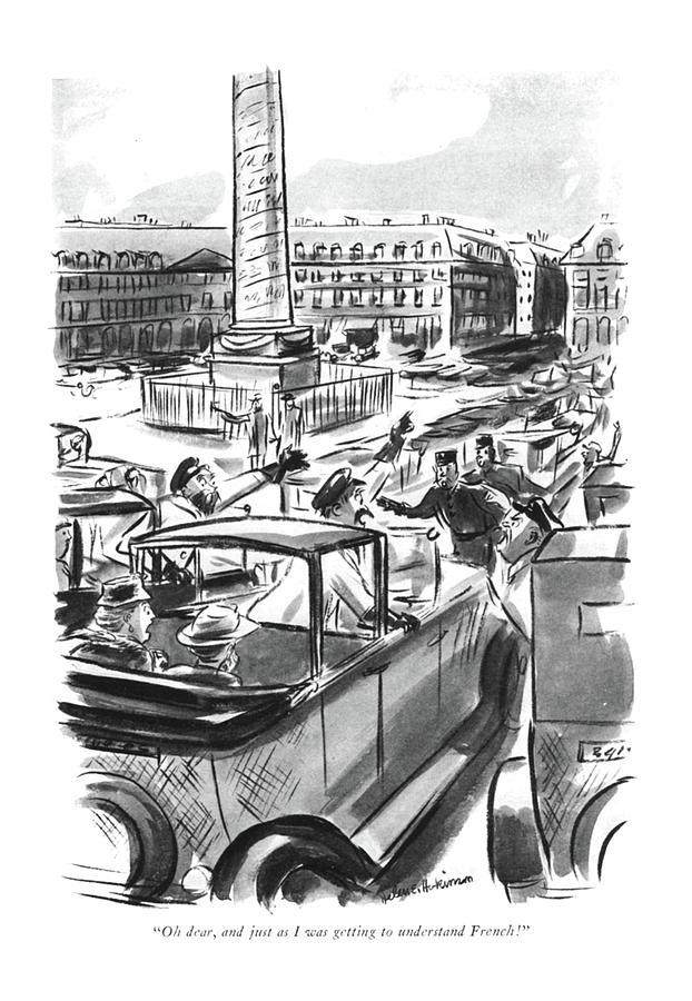 I Was Getting To Understand French Drawing by Helen E Hokinson