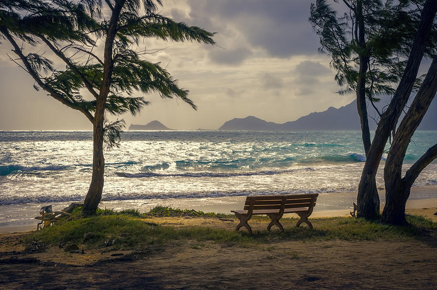 Serene Oahu Sunrise Photograph - Oahu Sunrise by Steven Sparks
