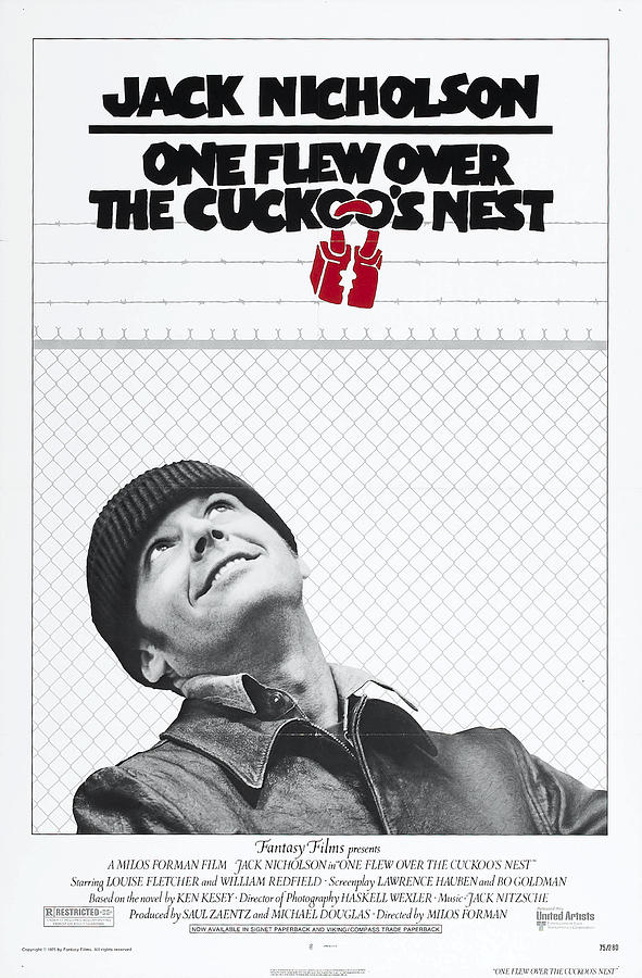Jack Nicholson in One Flew Over the Cuckoo's Nest Photograph - One Flew Over the Cuckoos Nest by Georgia Clare