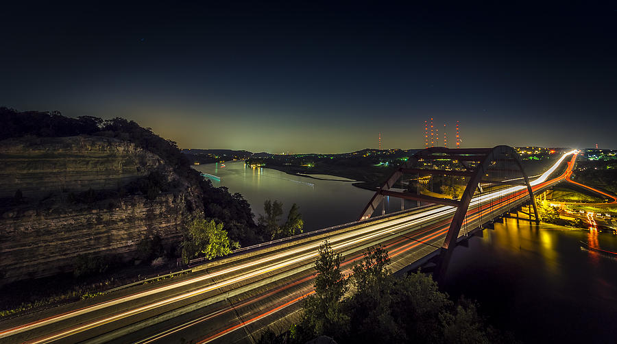 Pennybacker Bridge Photograph by David Morefield