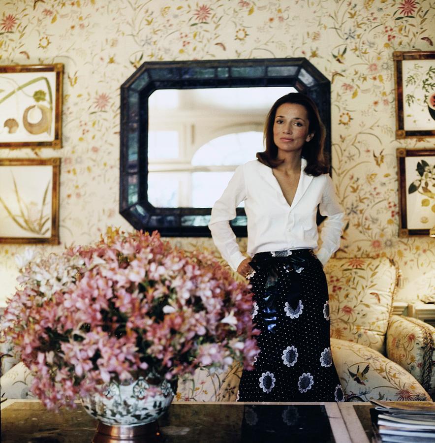 Princess Lee Radziwill At Turville Grange by Horst P. Horst