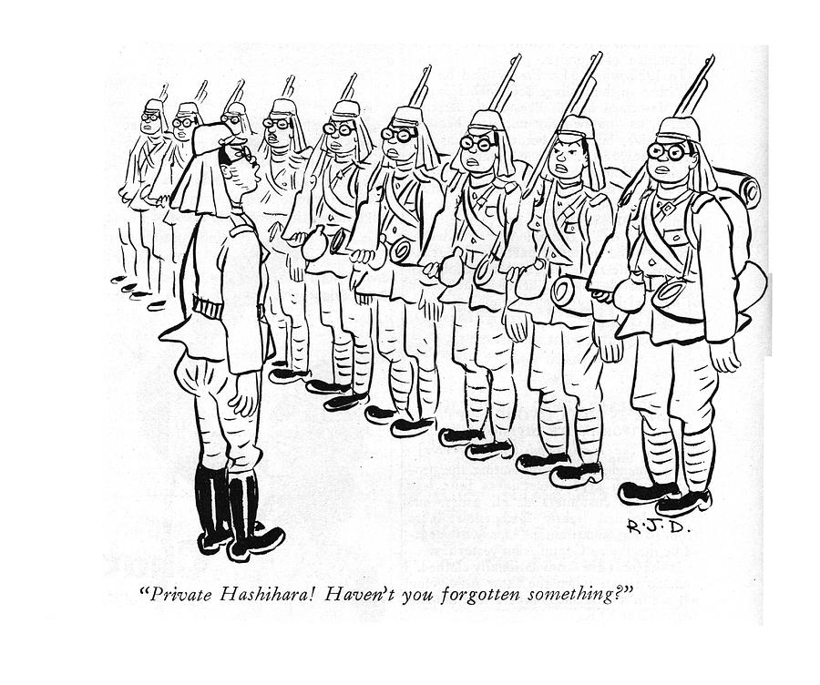 Havent You Forgotten Something? Drawing by Robert J Day