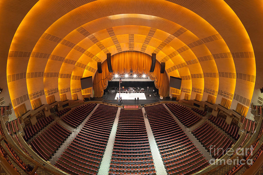 Grand Theater Auditorium View Photograph - Radio City Music Hall I by Clarence Holmes
