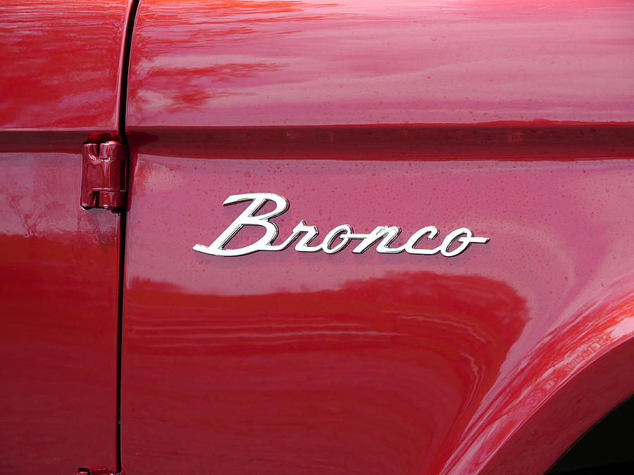 Red Bronco I Photograph by Richard Reeve