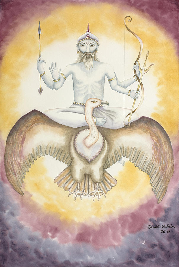 Sani Saturn Painting by Srishti Wilhelm