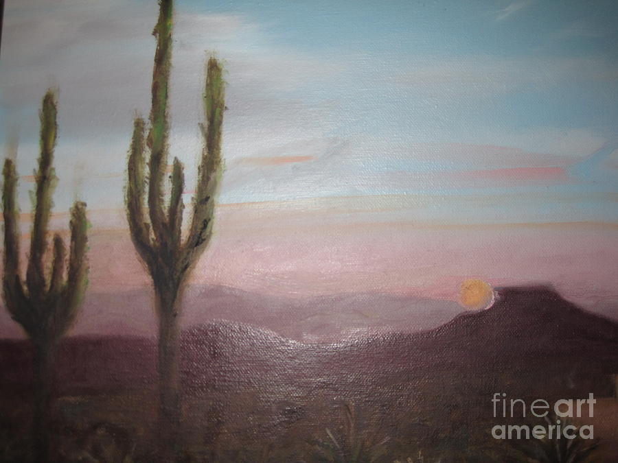 Sante Fe Sunrise Painting by Carol DENMARK