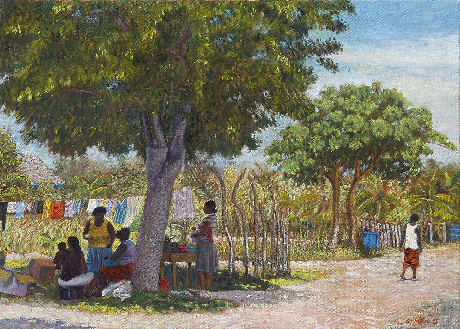 Saturday Morning Blackwood, Eleuthera Painting by Ritchie Eyma