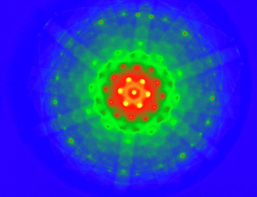 Silicon Crystal Diffraction Pattern Photograph by 'Microscopy Australia ...