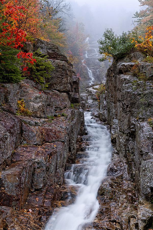 Silver Cascade Crawford Notch NH Photograph by Jeff Sinon