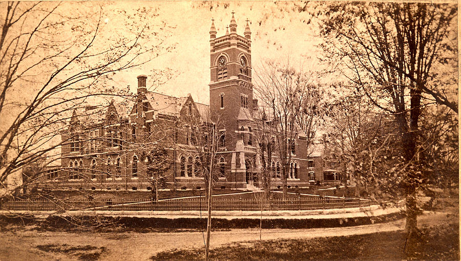 Historic Architectural School Building Photograph - Vintage Smith College by Georgia Clare