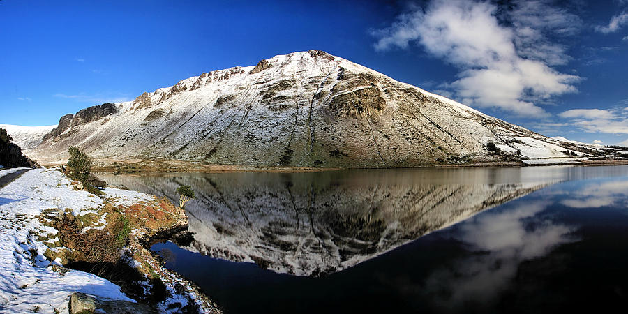 Snowglass Lough Annascaul Photograph by Mark Callanan