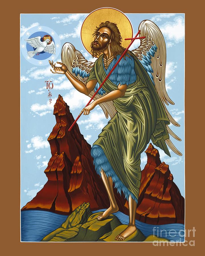 St. John the Baptist Icon Painting - St. John the Forerunner also The Baptist 082 by William Hart McNichols