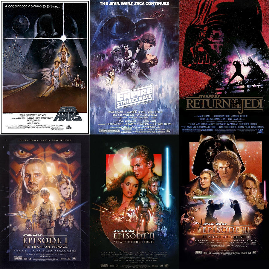 Star Wars Movie Posters Collection Digital Art - Star Wars by Georgia Clare