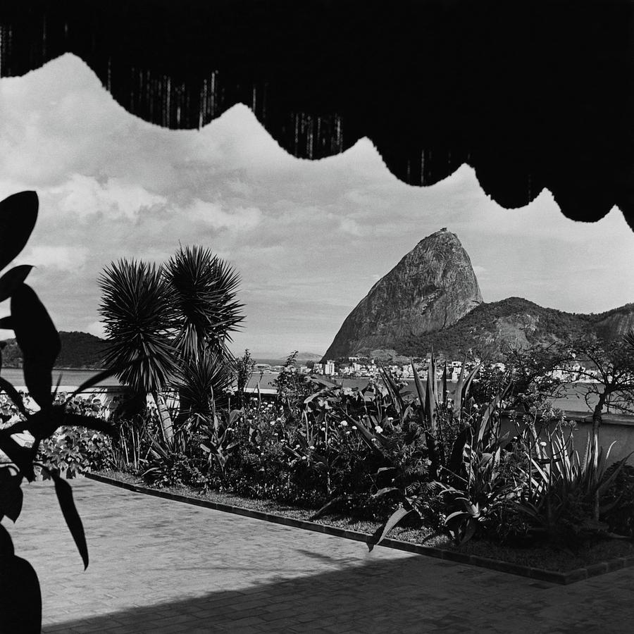 View of Sugarloaf Mountain Photograph - Sugarloaf Mountain Seen From The Patio At Carlos by Luis Lemus