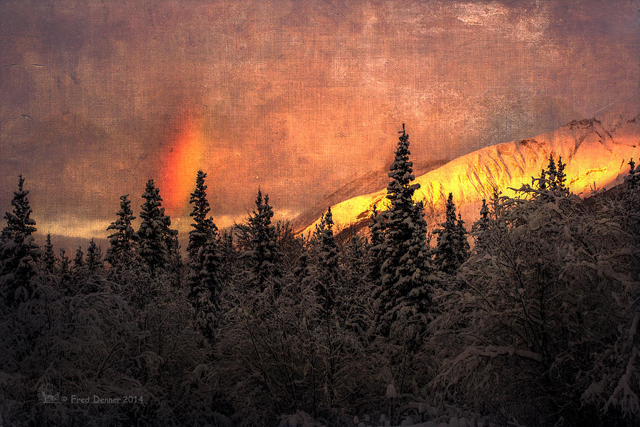 Sunrise on Sourdough Peak Photograph by Fred Denner