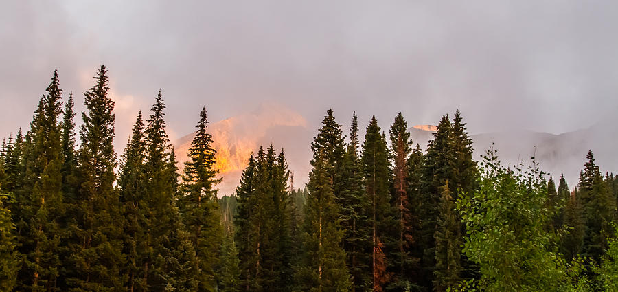 Sunset on West Beckwith Peak Photograph by Jeff Stoddart