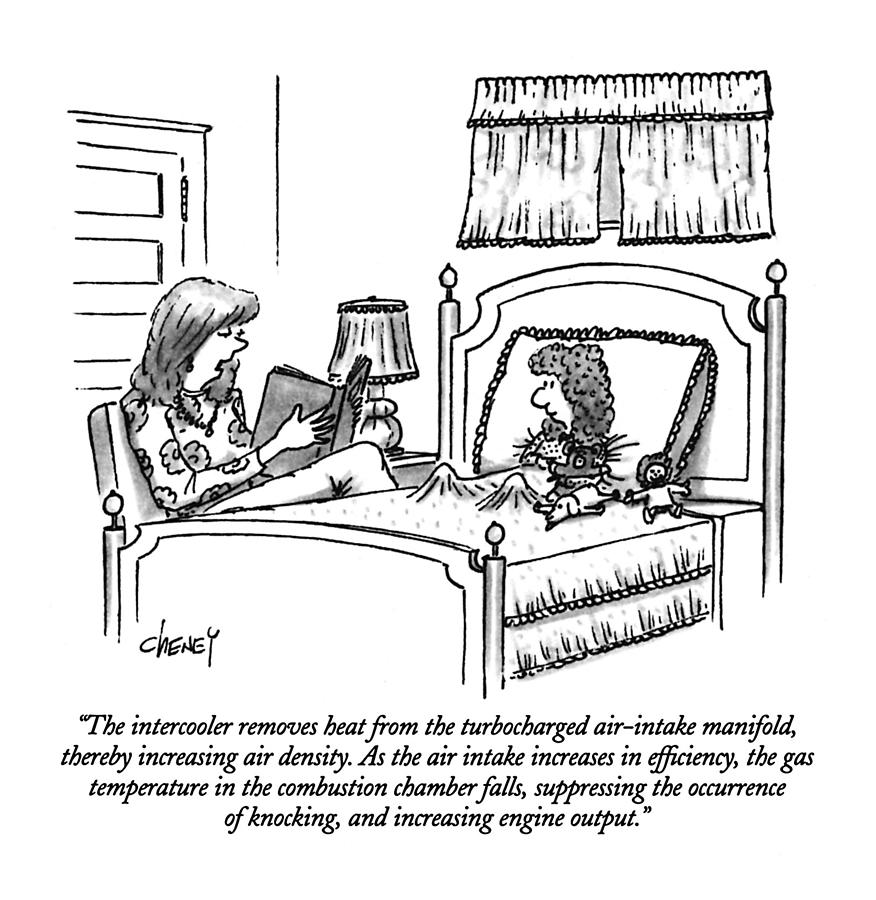 The Intercooler Removes Heat Drawing by Tom Cheney