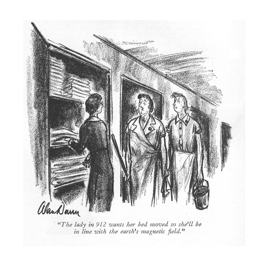 The Lady In 912 Drawing by Alan Dunn