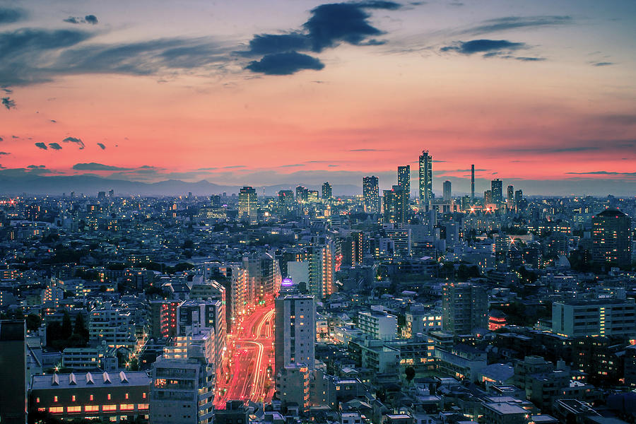Tokyo, Japan. 2012. Tokyo At Dusk by A Holger Feroudj 7188
