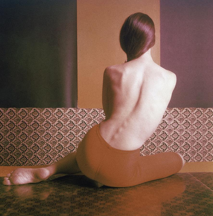 Topless Model Wearing Jantzen Shapewear Photograph by Horst P. Horst