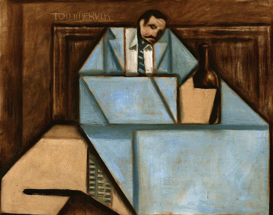 Unhappy Hour Art print Painting by Tommervik