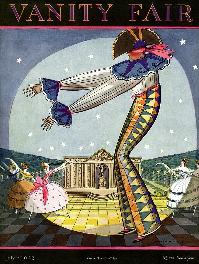Vanity Fair Cover Featuring A Blindfolded Man by Joseph B. Platt